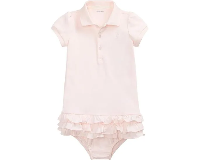 Детское платье Polo Ralph Lauren Kids с рюшами и блумерами