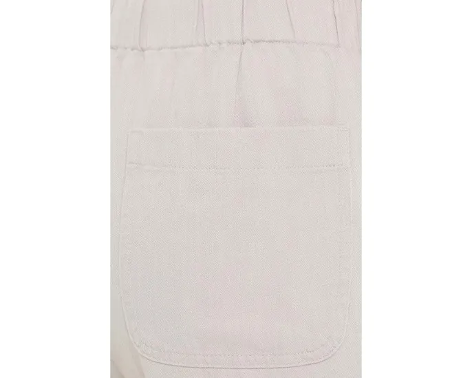 Белые удлиненные прямые брюки Eileen Fisher из льна и органического хлопка