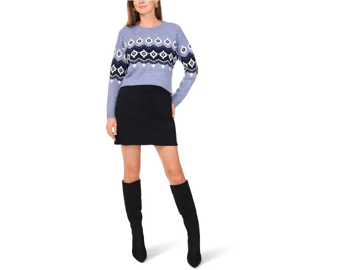 Свитер Vince Camuto Fair Isle с регланными рукавами и норвежским узором