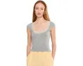 Футболка Oh My Darling Tee от Free People с кружевной отделкой
