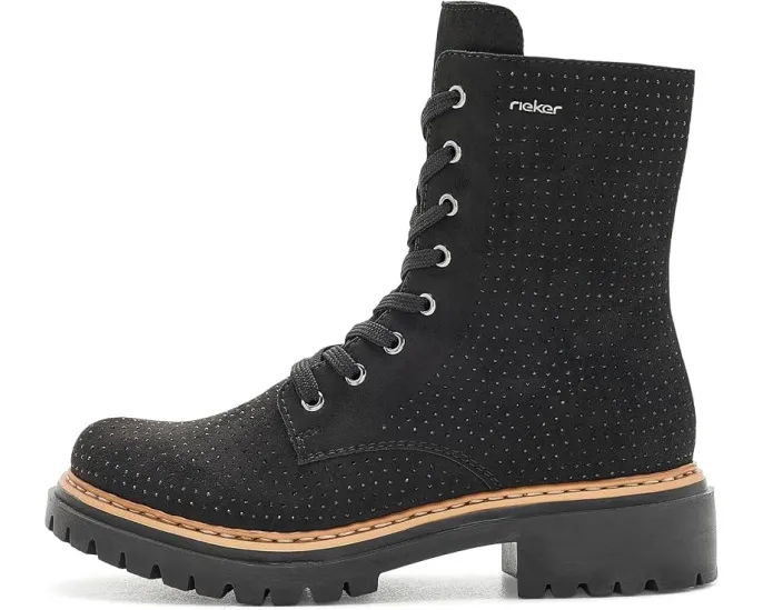 Rieker 72609 Pearl 09 женские ботинки на шнуровке