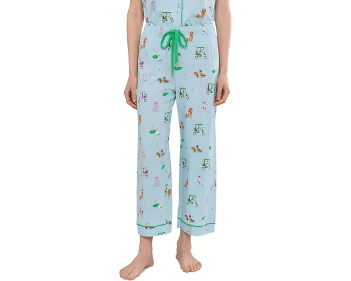 Пижамный комплект P.J. Salvage Whimsy из хлопка и модала с контрастной окантовкой