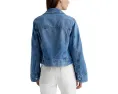 Куртка Isa Cropped Trucker от AG Jeans с прямой посадкой и колоколообразными рукавами