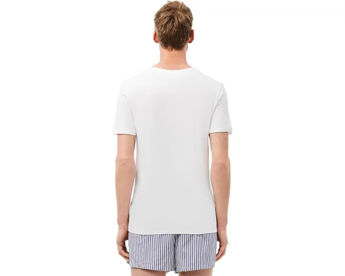 3 футболки Lacoste Essential Slim Fit V-Neck White