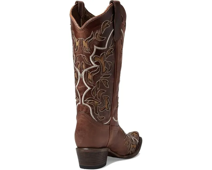 Corral Boots L6035 сапоги до икры с вышивкой и боковыми петлями