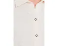 Футболка Lilla P Elbow Sleeve Button Down с воротником и застежкой на пуговицы