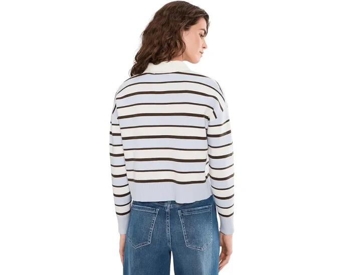 Короткий пуловер Seraphina в регбийном стиле с воротником на пуговицах от 525 america