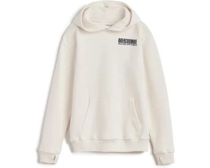 Толстовка с капюшоном abercrombie kids для детей с карманом кенгуру