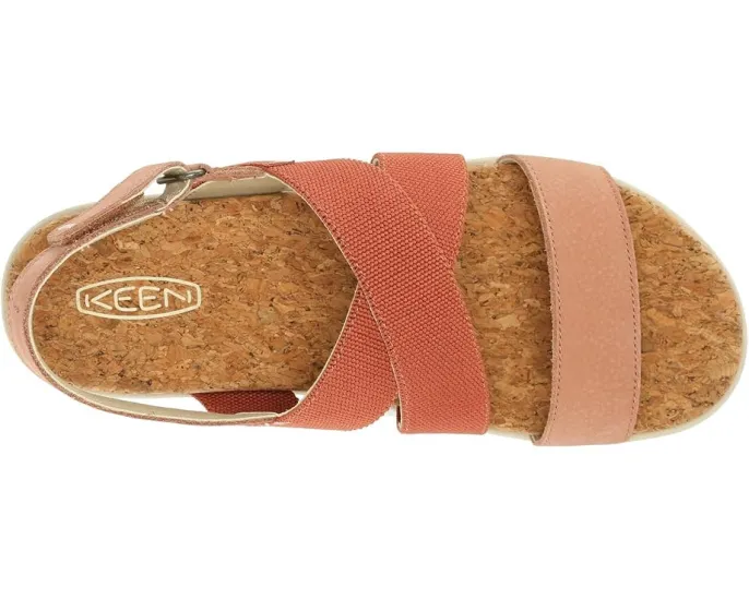 Босоножки KEEN Elle Crisscross на платформе с переплетением и застежкой-пряжкой