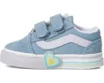 Кроссовки Vans Old Skool V Heart для малышей с липучками и усиленным носком
