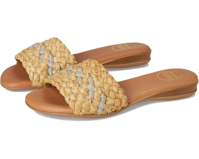 Andre Assous Сандалии Nahala на низком каблуке с плетеным верхом