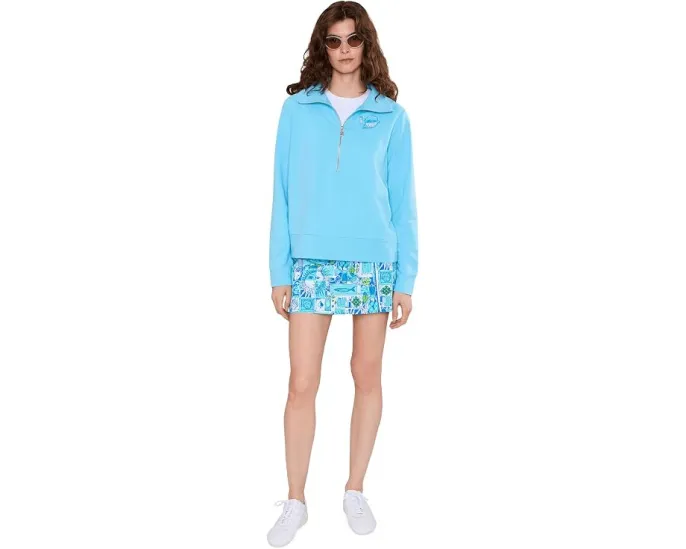 Поло Eleni с полузастежкой и длинными рукавами Lilly Pulitzer
