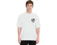 Футболка Orlando Short Sleeve Crew от AllSaints из хлопка с прямым подолом