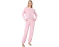 Брюки-джоггеры Barefoot Dreams CozyChic Ultra Lite с клетчатым узором Barbie