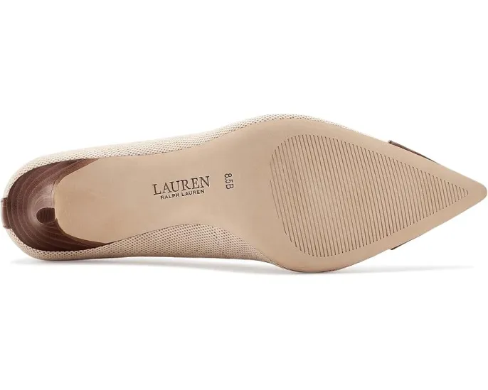 Туфли-лодочки Lauren Ralph Lauren Lanette III из холста и кожи с острым носком