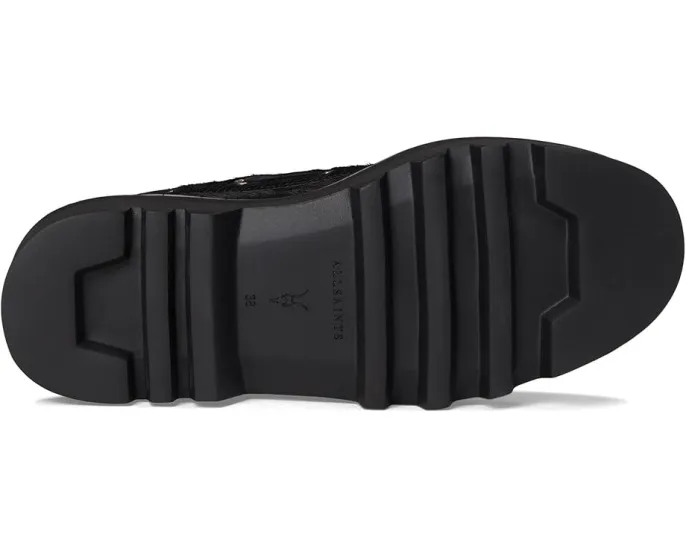 AllSaints Aastha лоферы на платформе с меховым верхом