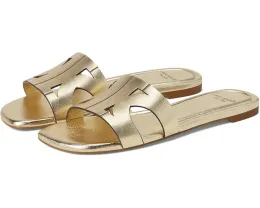 Сандалии-слипоны Duo Metallic из металлизированной кожи с открытым носком
