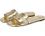 Сандалии-слипоны Duo Metallic из металлизированной кожи с открытым носком