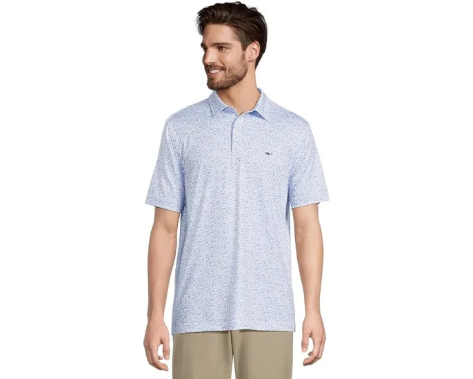 Поло Printed Sankaty от Vineyard Vines с защитой UPF 50+