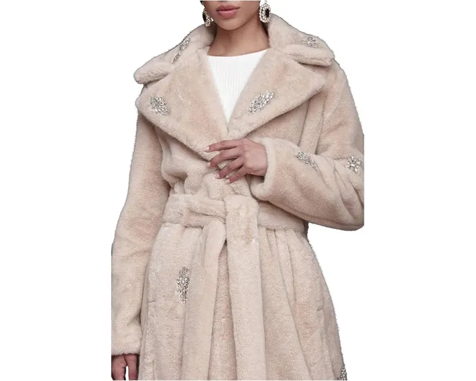 Длинное пальто-халат Maxi Belted Robe Coat от Avec Les Filles с поясом