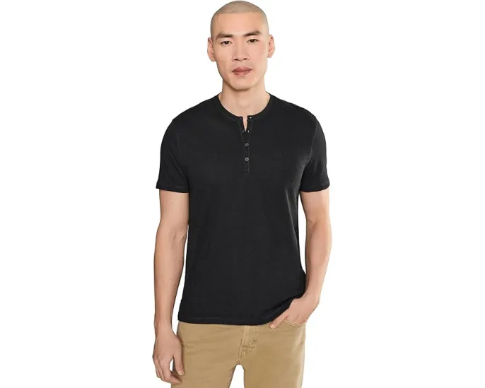 Футболка John Varvatos Elm Henley с длинным рукавом