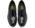 Clarks Emmet Step туфли на каждый день из черной гладкой кожи