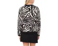 Свитер Vince Camuto с рисунком зебры и круглым вырезом