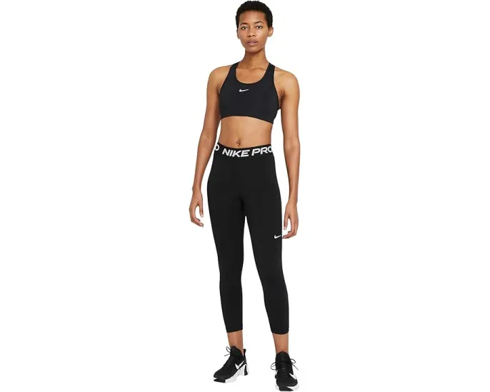 Леггинсы Nike Pro Crop с логотипом на поясе и эластичной тканью