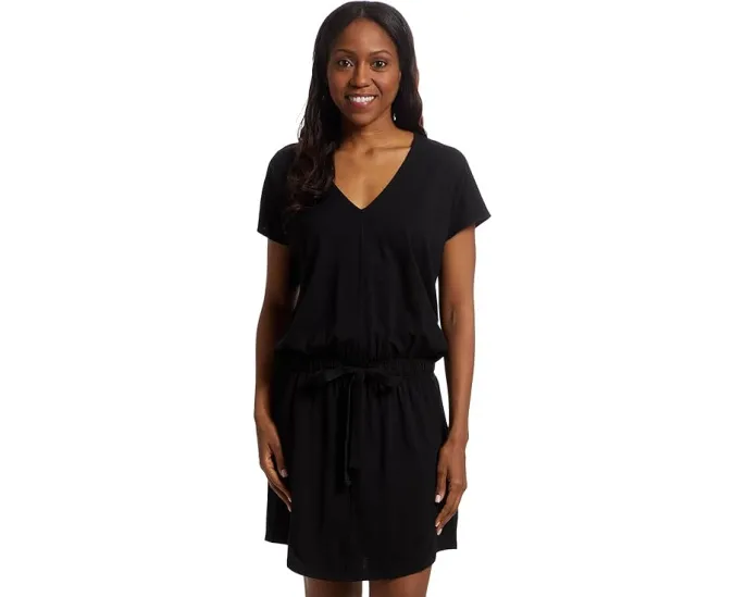 Платье Lilla P Elastic Waist с V-образным вырезом и резинкой на талии