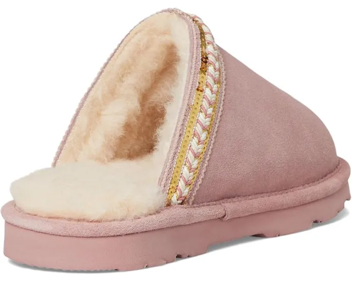 Домашние тапочки Bearpaw Tanya из замши с шерстяной подкладкой и защитой Bear Coat