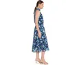 Платье миди Halter Chiffon Adrianna Papell с завязками