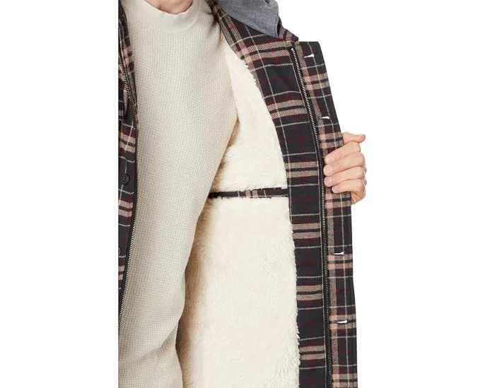 Куртка Levi's из хлопка с капюшоном и подкладкой из шерпи