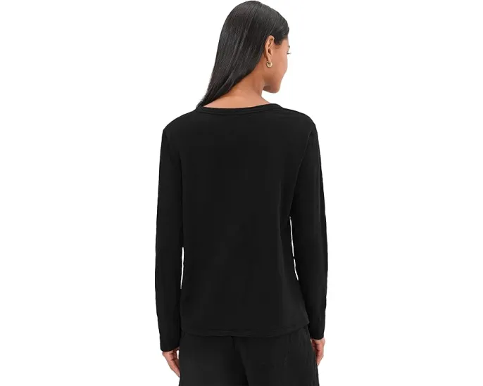 Длинная футболка Mod-o-doc с круглым вырезом и длинными рукавами