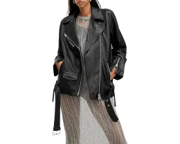 Косуха AllSaints Billie Biker из овечьей кожи с молниями