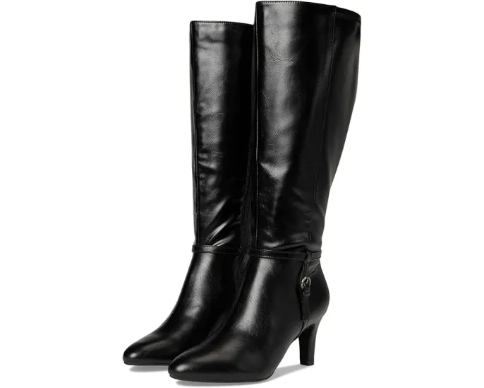 Ботинки LifeStride Galant Wide Calf на шпильке с ремешком и переработанными материалами