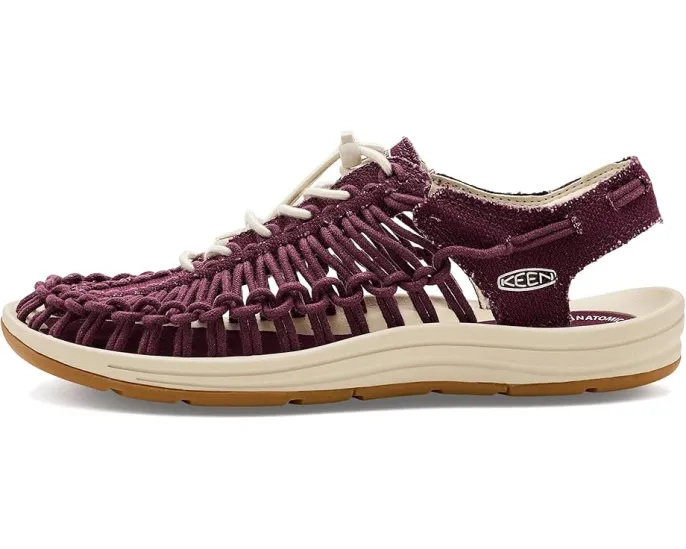 Сандалии KEEN Uneek Canvas с поддержкой свода стопы и шнуровкой