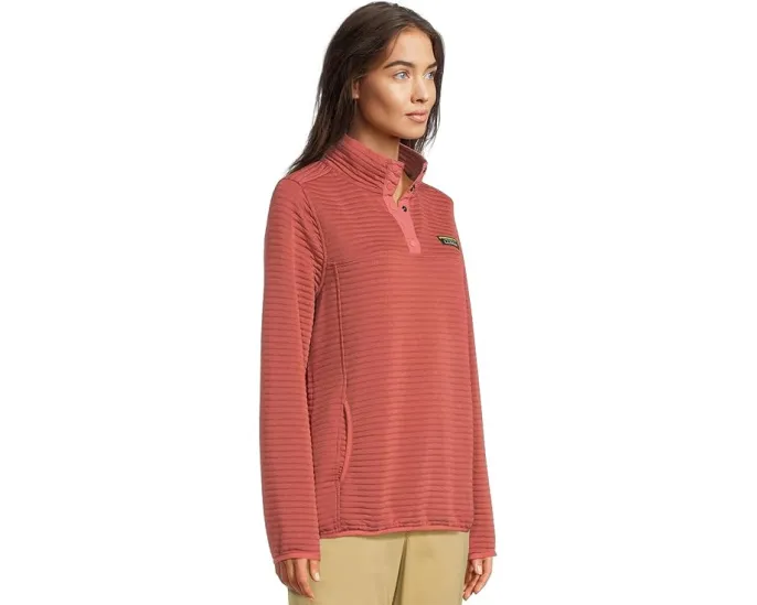 Свитшот L.L.Bean Airlight Knit с застежкой на кнопки и карманом кенгуру