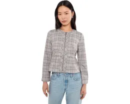 Petite Zip Front Peplum Jacket