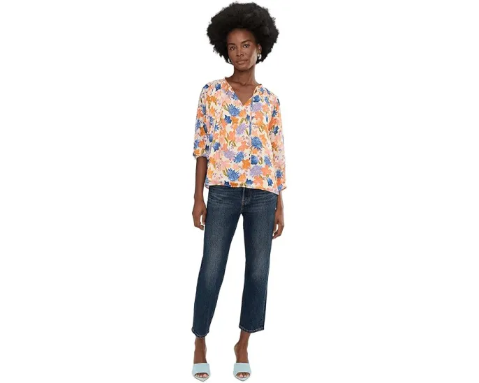 Блузка Vince Camuto с завязкой на шее и расклешенными рукавами