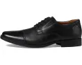 Туфли Clarks Tilden Cap с блестящей кожей и двойной резинкой