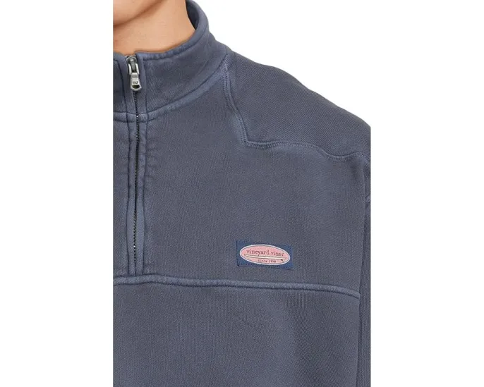 Толстовка Vineyard Vines Garment Dyed Surf Shep на молнии из мягкого хлопка