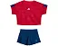 Детский комплект adidas Kids с топом и юбкой-шортами в футбольном стиле