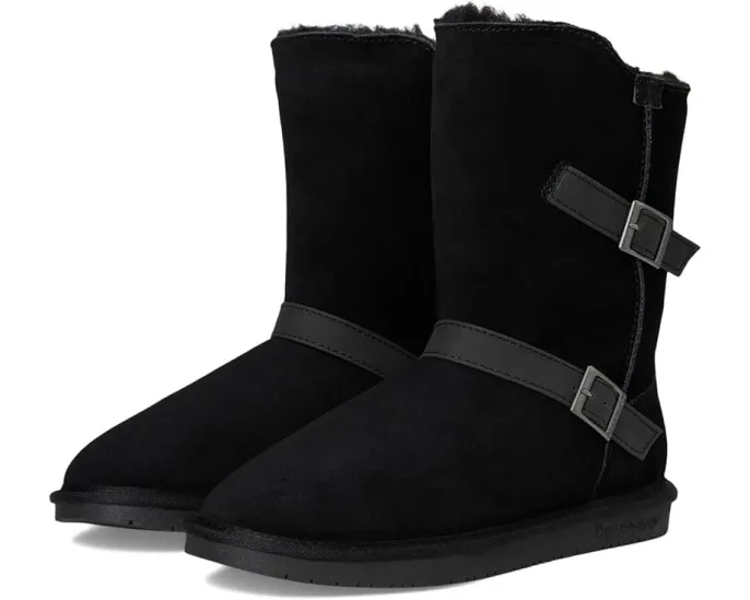 Зимние угги Bearpaw Valerie с подкладкой из овчины и декоративными ремешками