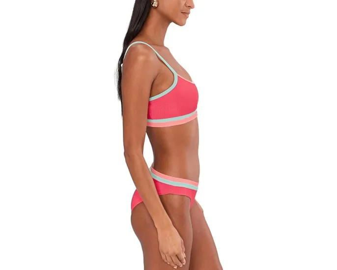 Купальный топ Val Top с цветными блоками и регулируемыми бретелями от Beach Riot