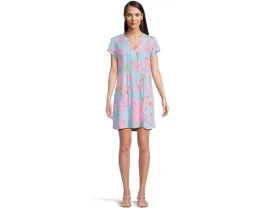Туника-платье Lilly Pulitzer Ansella с коротким рукавом и вырезом лодочка