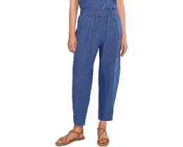 Eileen Fisher Petite брюки с зауженным низом и складками из выстиранного органического льна