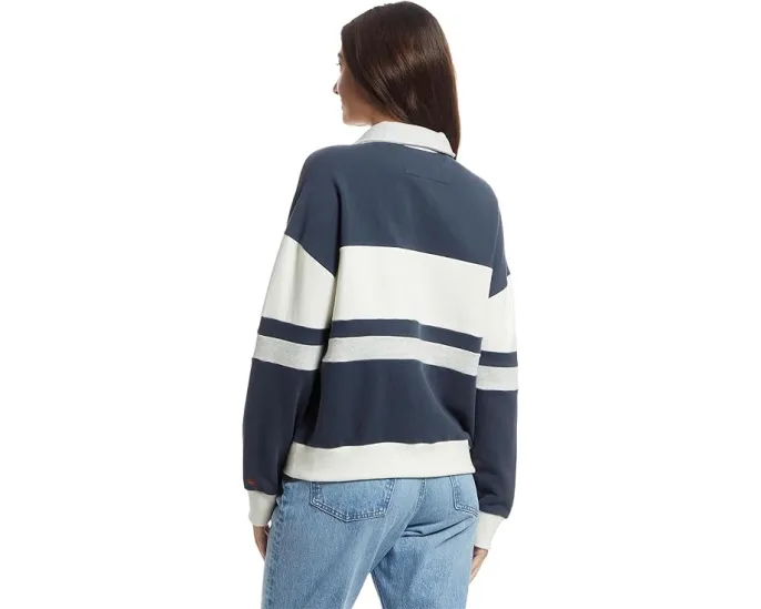 Свитер High Standard Fleece Rugby с воротником из органического хлопка Faherty