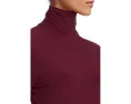 Norma Kamali Топ с длинным рукавом Slim Fit Long Sleeve Turtle Top с принтом и отверстиями для большого пальца