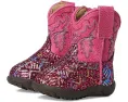 Детские сапоги Roper Cowbabies Glitter Aztec с блестками и боковой молнией