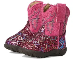 Детские сапоги Roper Cowbabies Glitter Aztec с блестками и боковой молнией